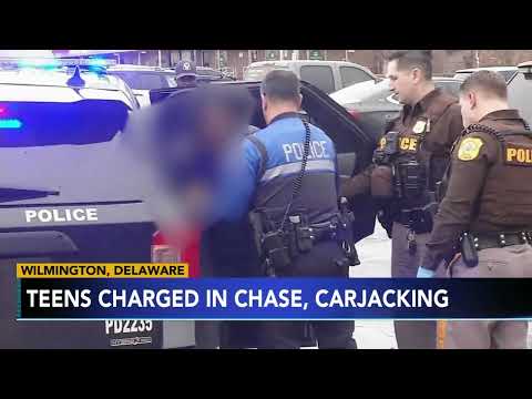 6 charged after Del. police pursue stolen vehicles across state lines