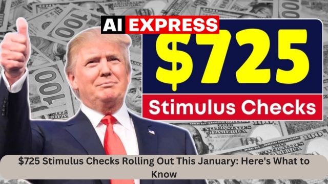 $725 Stimulus Checks Rolling Out This January Here's What to Know