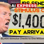 IRS to Issue $1,400 Stimulus Checks to One Million Americans