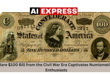 Rare $100 Bill from the Civil War Era Captivates Numismatics Enthusiasts